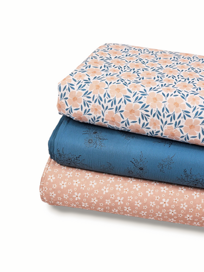 Swiss Dot Knit Sweet Daisies Powder Pink