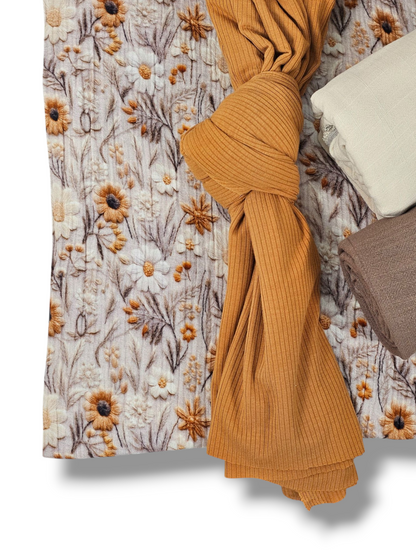 *Unique Design* Cotton Muslin Rustic Weave