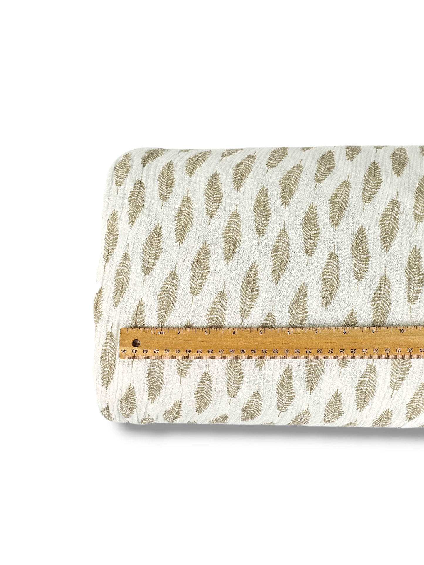 *Unique Design* Cotton Muslin Sage Fern
