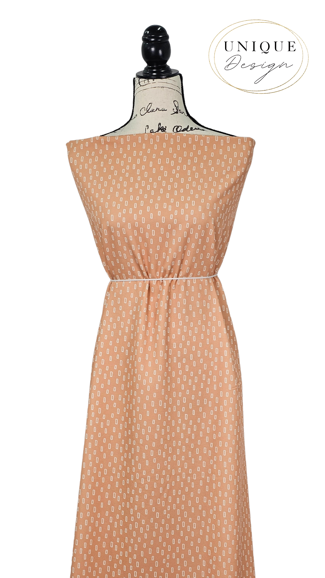 *Unique Design* Cloud Poly Modern Squares Apricot