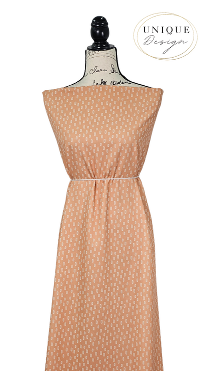 *Unique Design* Cloud Poly Modern Squares Apricot