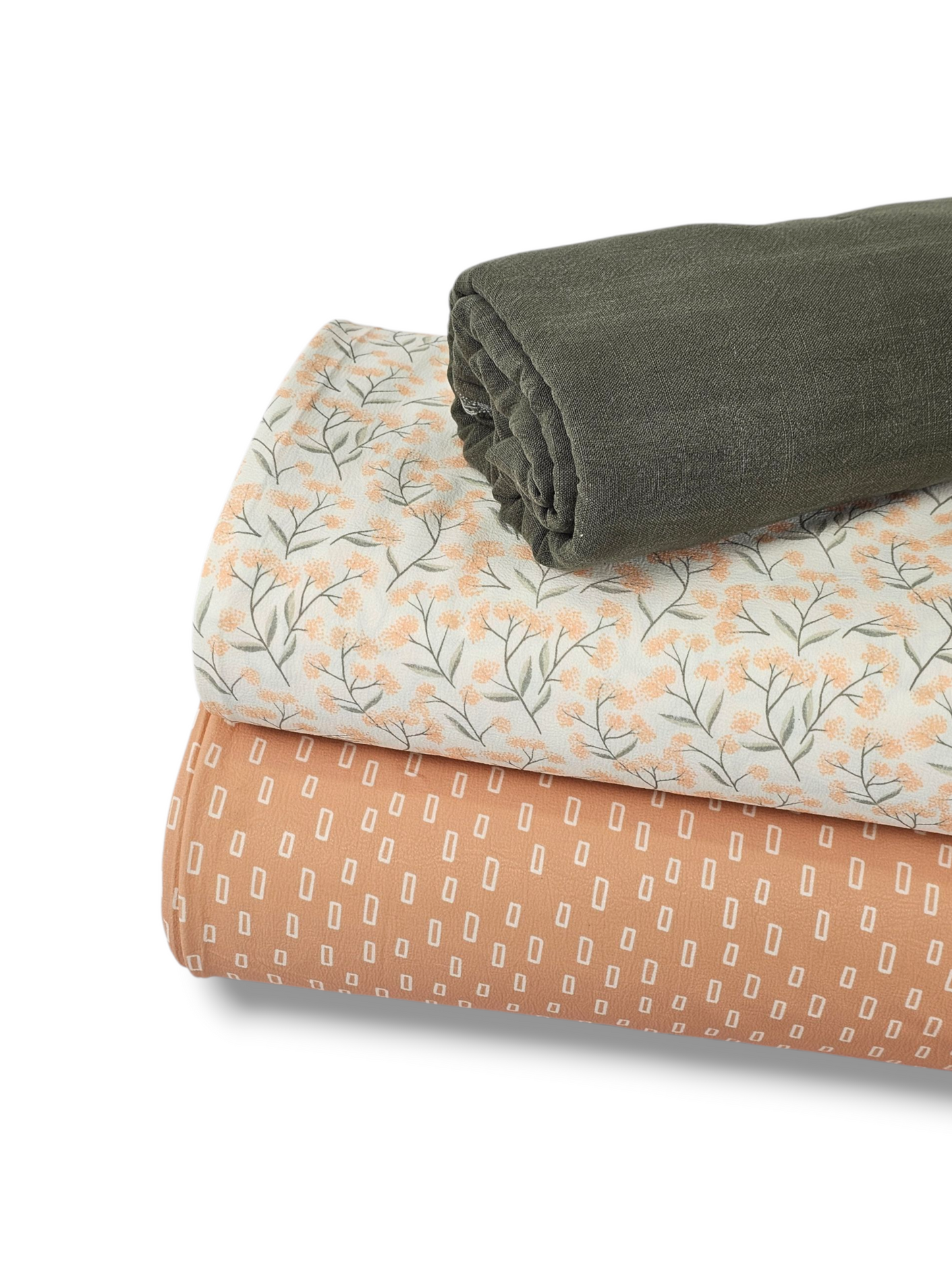 *Unique Design* Cloud Poly Modern Squares Apricot