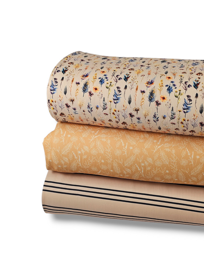 *Unique Design* Willow Ribbed Knit Wildflower Harvest Beige