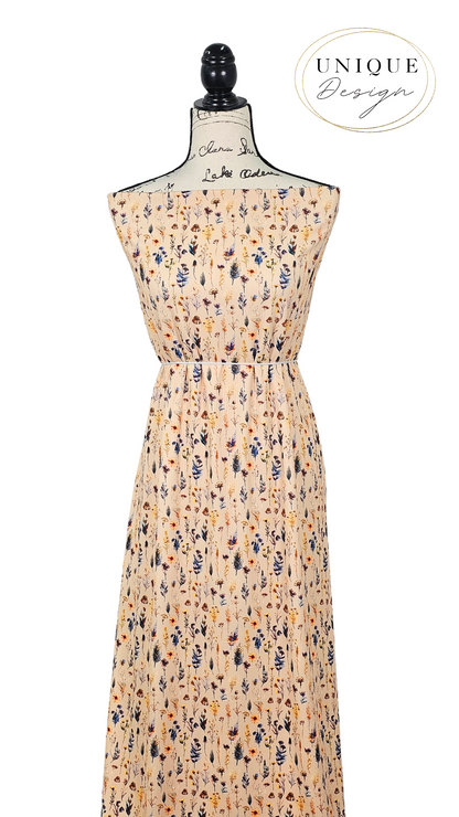 *Unique Design* Willow Ribbed Knit Wildflower Harvest Beige