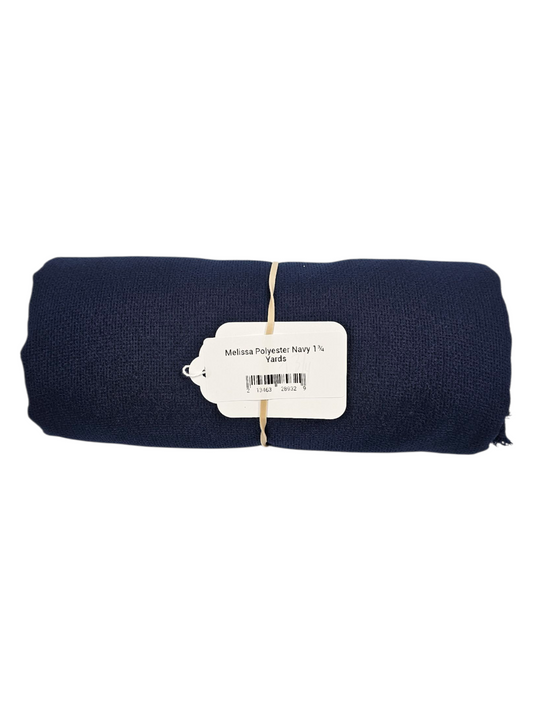 Melissa Polyester Navy 1¾ Yards