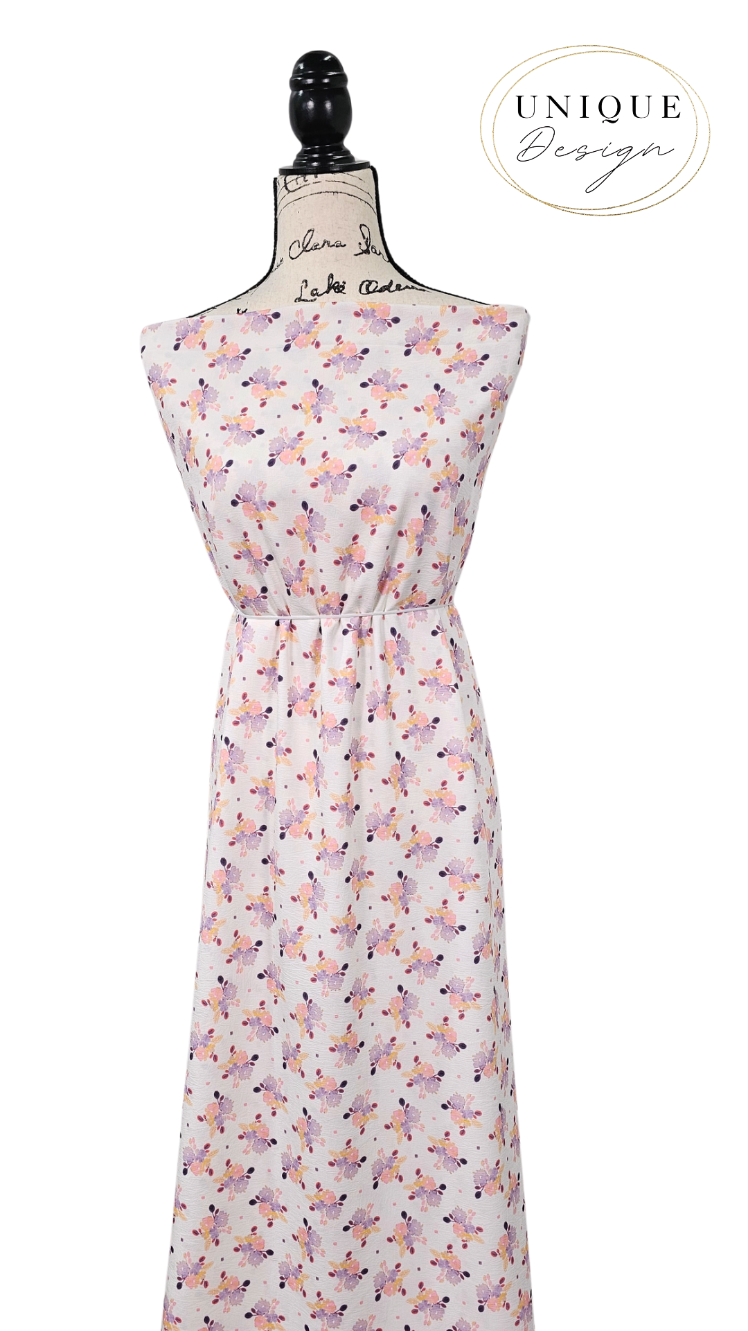 *Unique Design* Cloud Poly Gathered Blooms Lavender