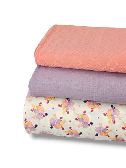 *Unique Design* Cloud Poly Gathered Blooms Lavender