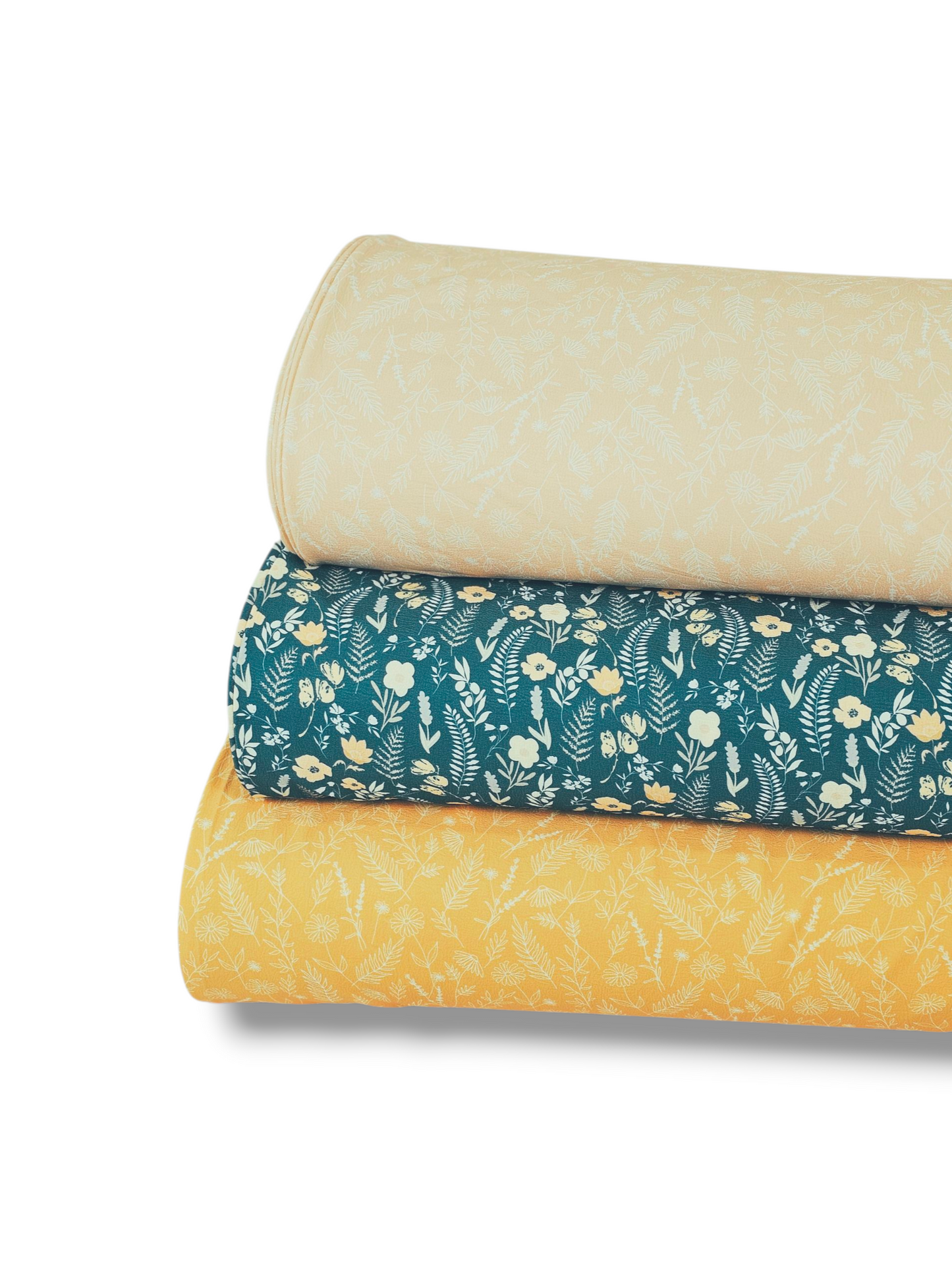 *Unique Design* Cloud Poly Fall Fern Floral Dark Teal