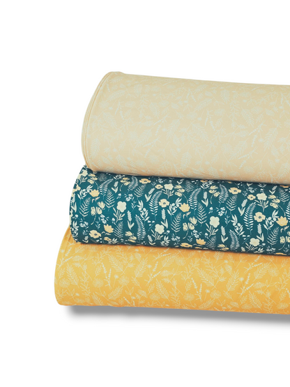*Unique Design* Cloud Poly Fall Fern Floral Dark Teal