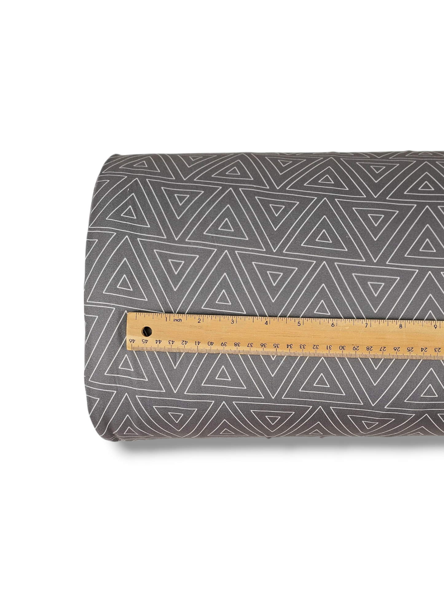 *Unique Design* Double Brushed Triangle Array Charcoal