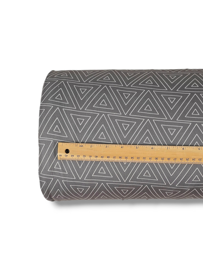 *Unique Design* Double Brushed Triangle Array Charcoal