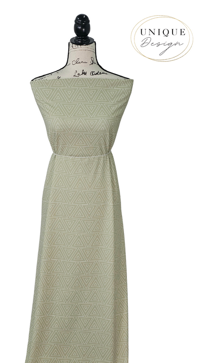 *Unique Design* Willow Ribbed Knit Triangle Array Sage
