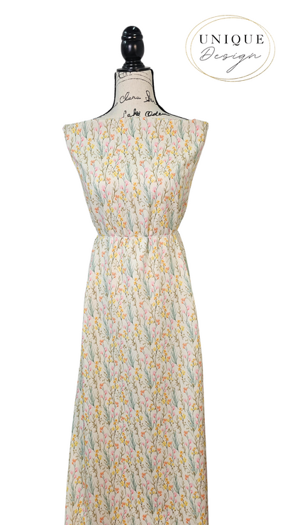 *Unique Design* Cloud Poly Wandering Vines Cream