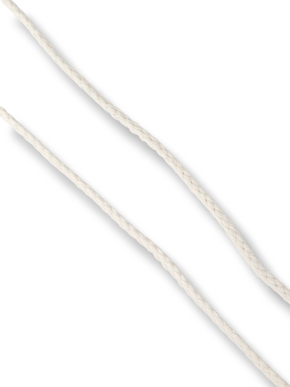 3 yards White Cotton Drawcord