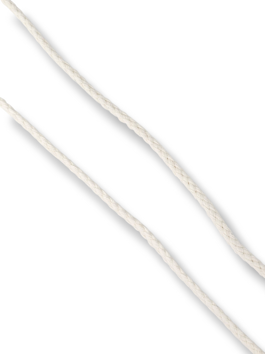 3 yards White Cotton Drawcord