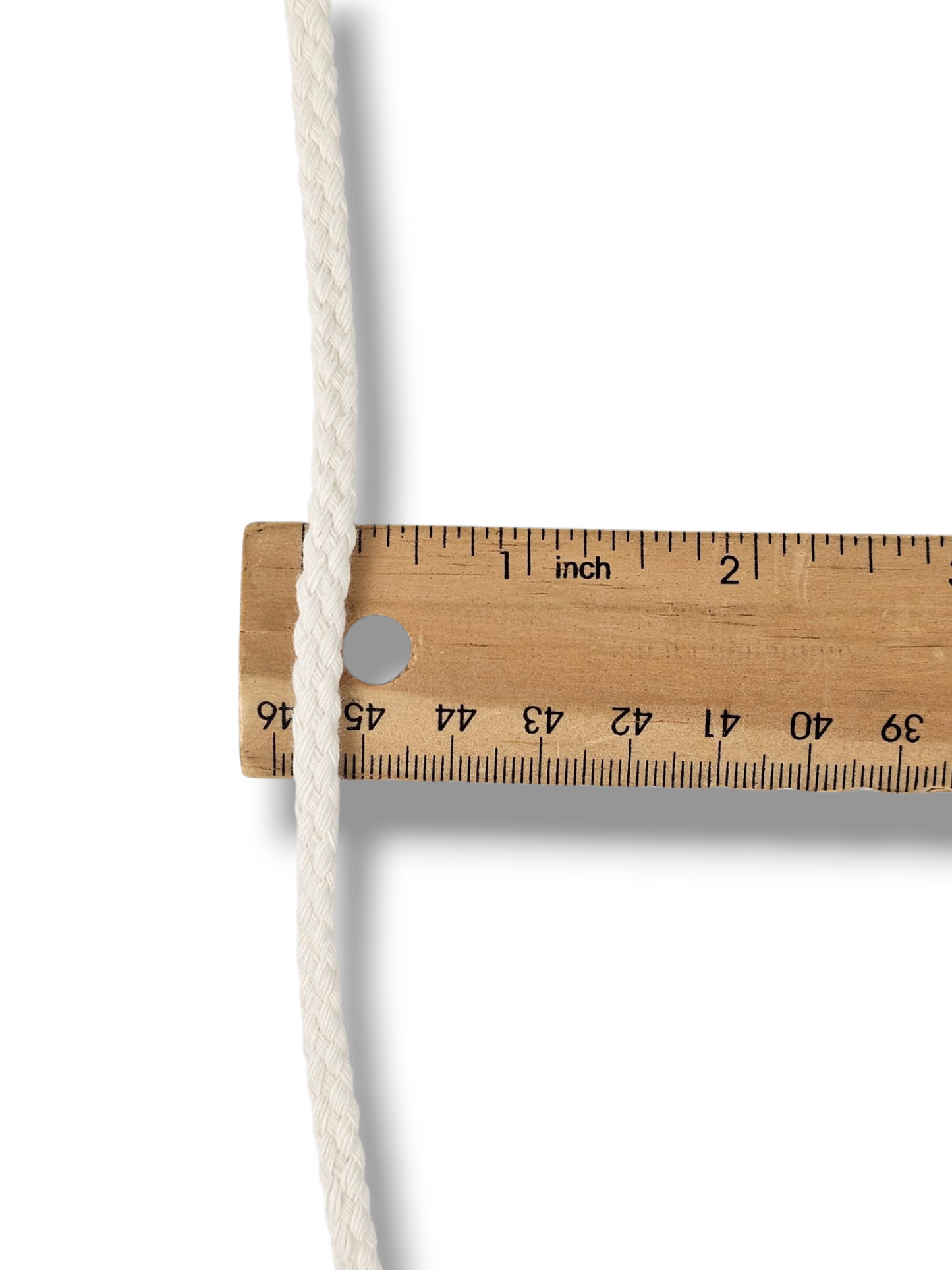 3 yards White Cotton Drawcord