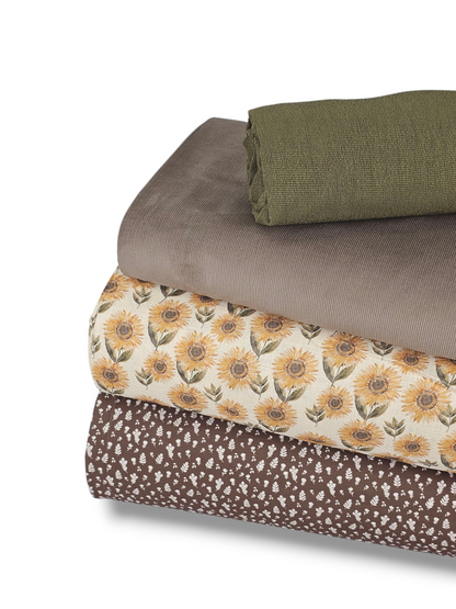 *Unique Design* Linen Sunflower Symphony