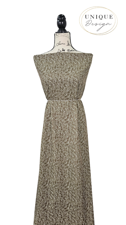 *Unique Design* Cloud Poly Delicate Vine Olive