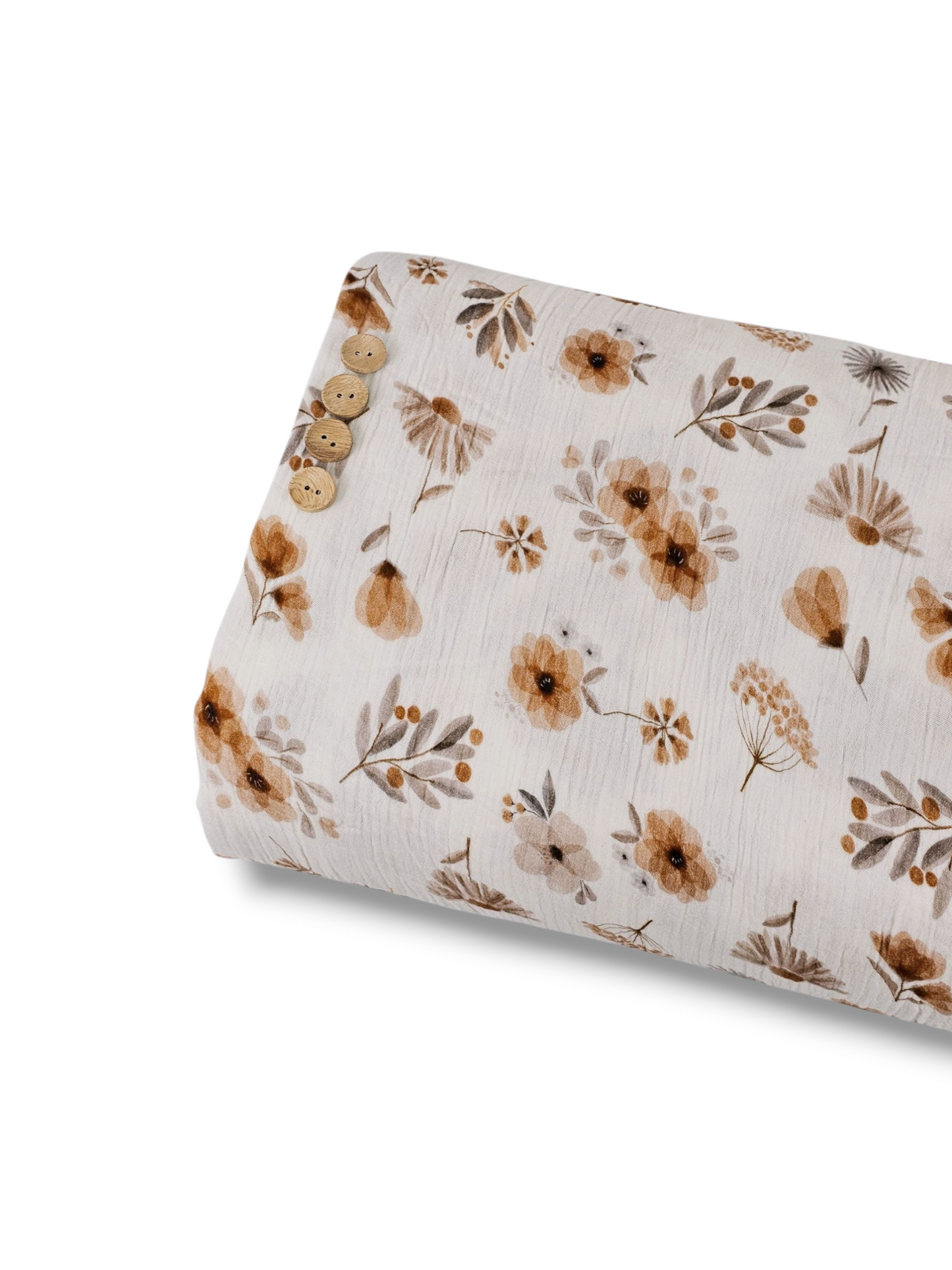 * Unique Design * Cotton Muslin Watercolor Spice