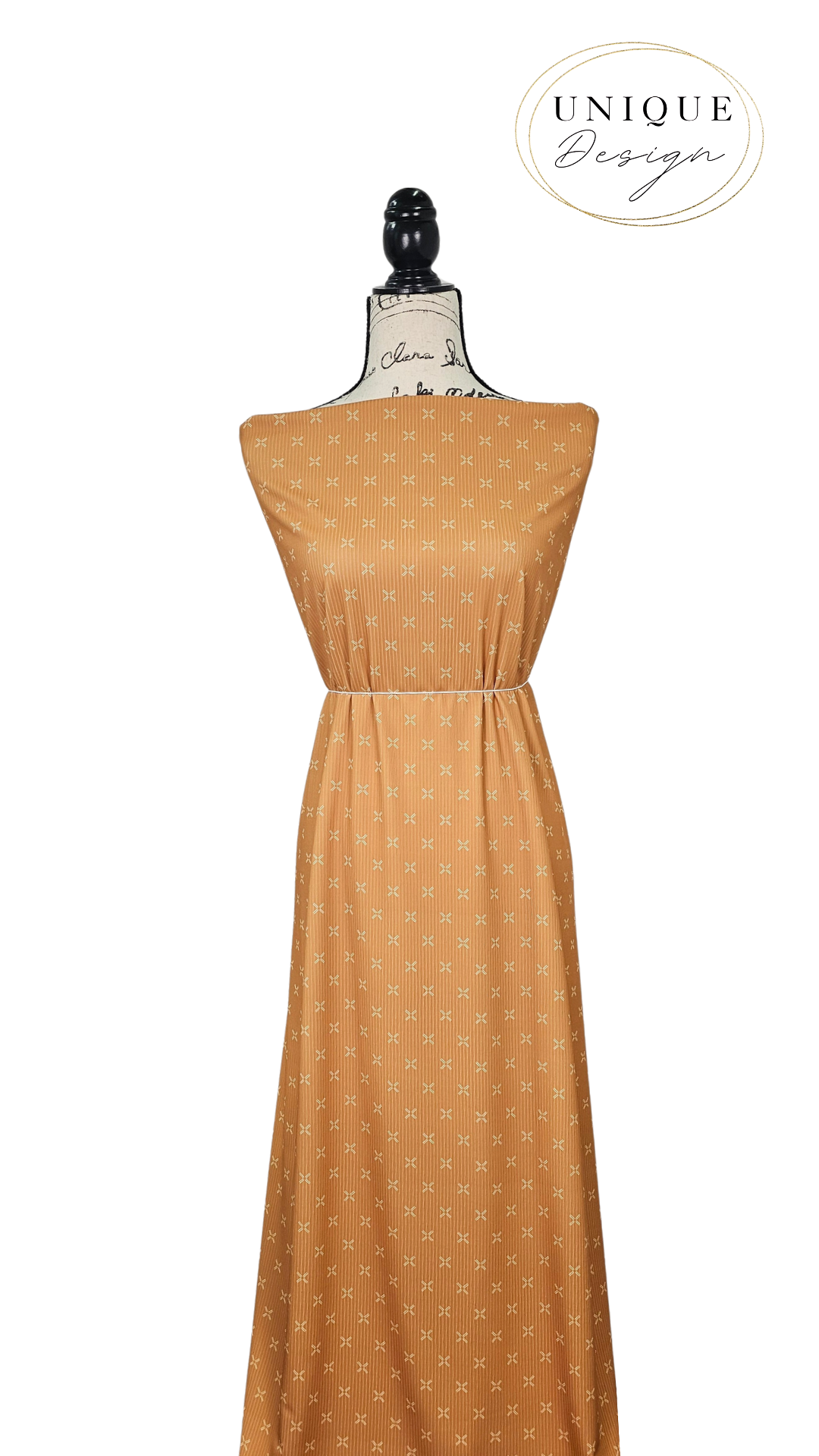 *Unique Design* Willow Ribbed Knit Criss Cross Mustard