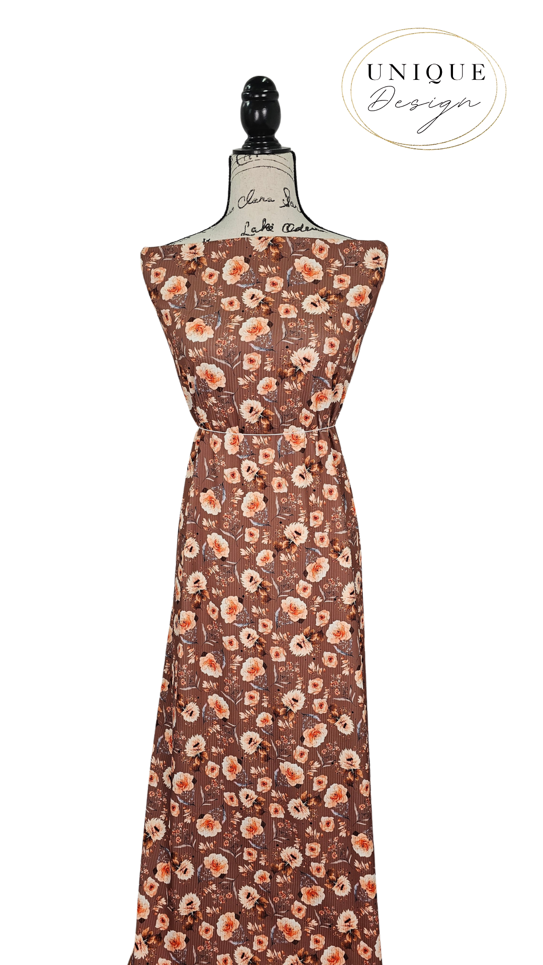 *Unique Design* Willow Ribbed Knit Rustic Rose Mocha