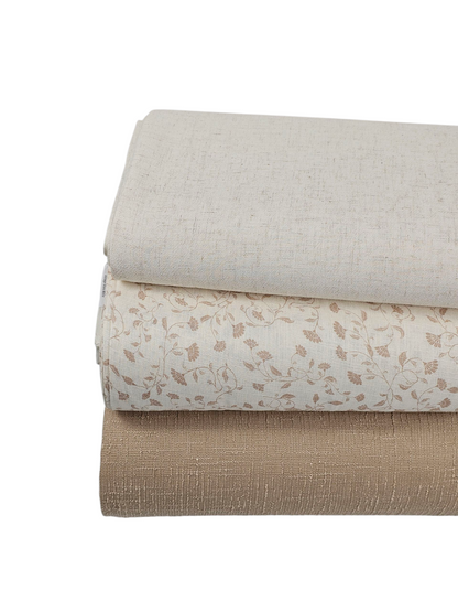 *Unique Design* Linen Vintage Vines White