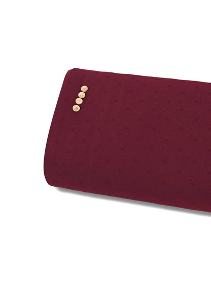 Jacquard Knit Tawny Port