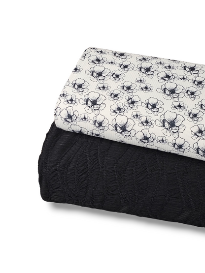 Geomtric Jacquard Knit Black