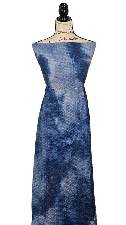 Honeycomb Knit Tie Dye Night Sky