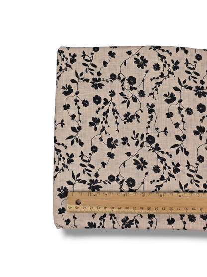 *Unique Design* Linen Ivy Blooms Tan