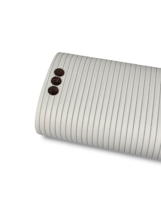 Techo Crepe Pinstripe Ivory