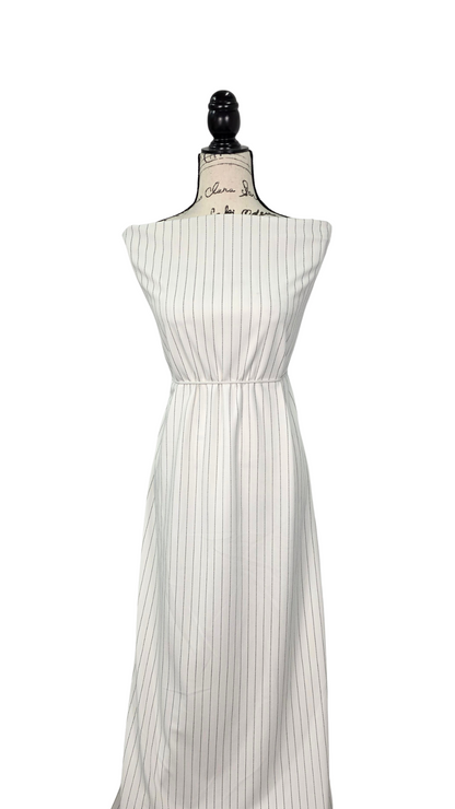 Techo Crepe Pinstripe Ivory