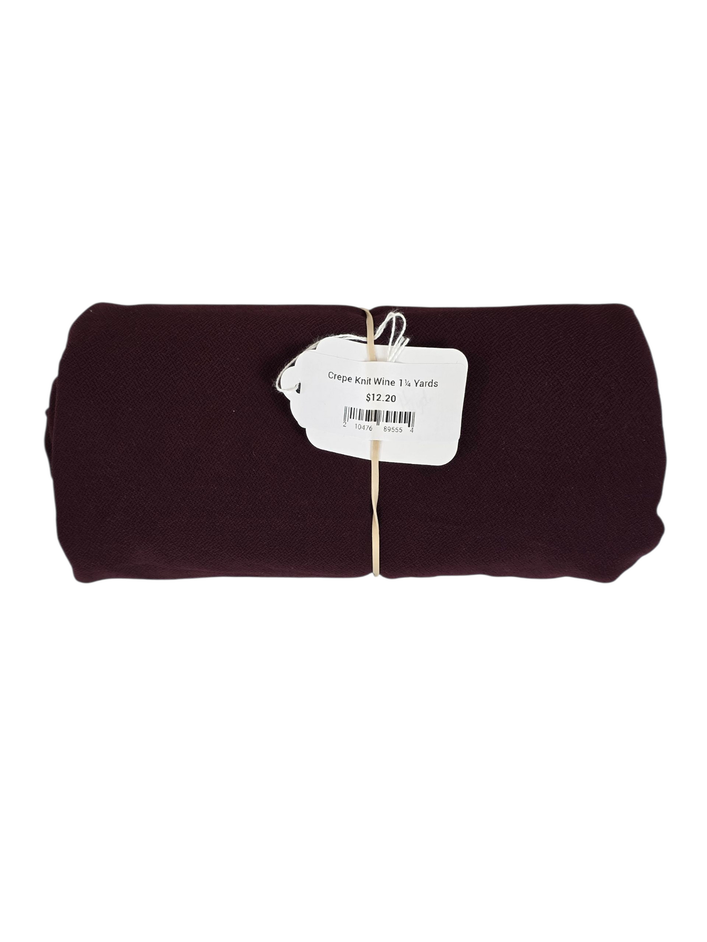 Crepe Knit Wine 1¼ Yard Remnant