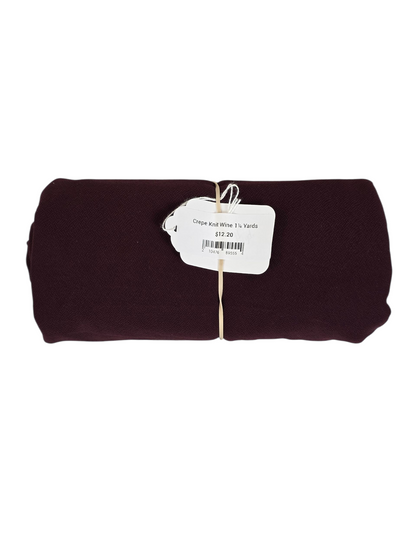 Crepe Knit Wine 1¼ Yard Remnant