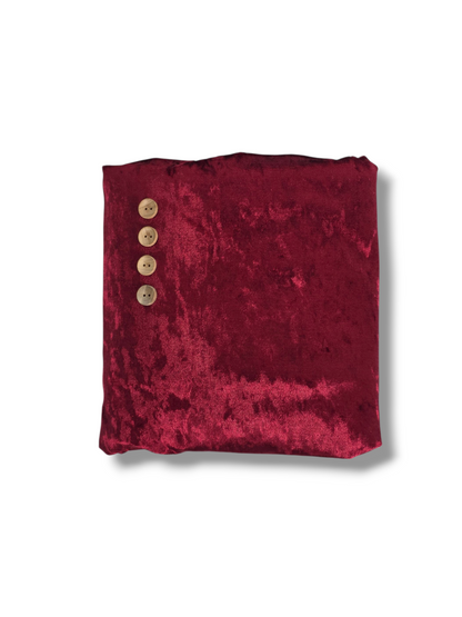 Crushed Velvet Burgundy