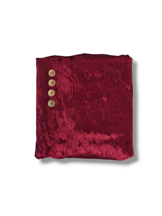 Crushed Velvet Burgundy