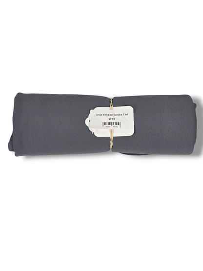 Crepe Knit Lava Smoke 1 Yd