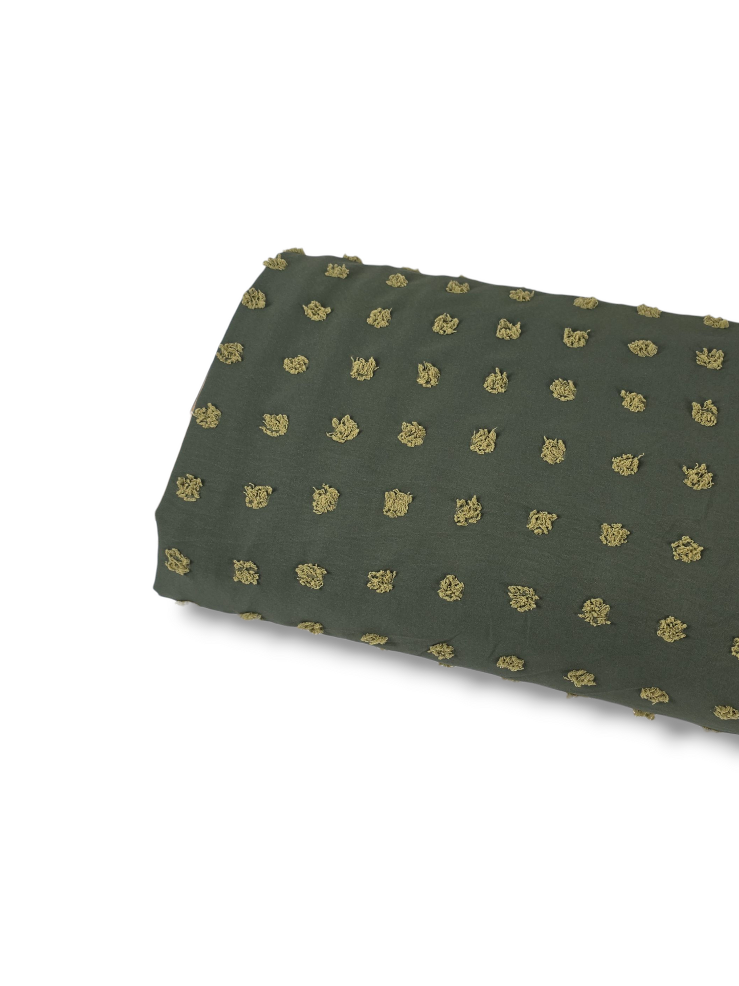 Penny Size Poly Swiss Dot Olive