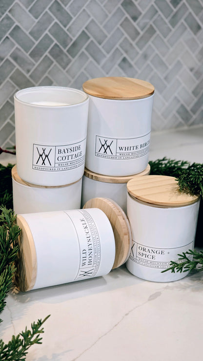 Wild Honeysuckle Coconut Wax 16 Oz. White Bamboo Lid