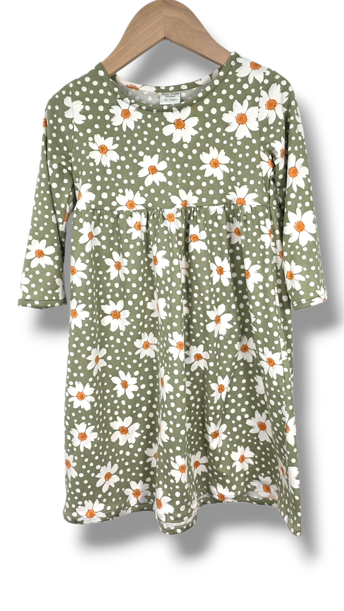 18-24 Mo. Dress Single Brushed Daisy Paradise