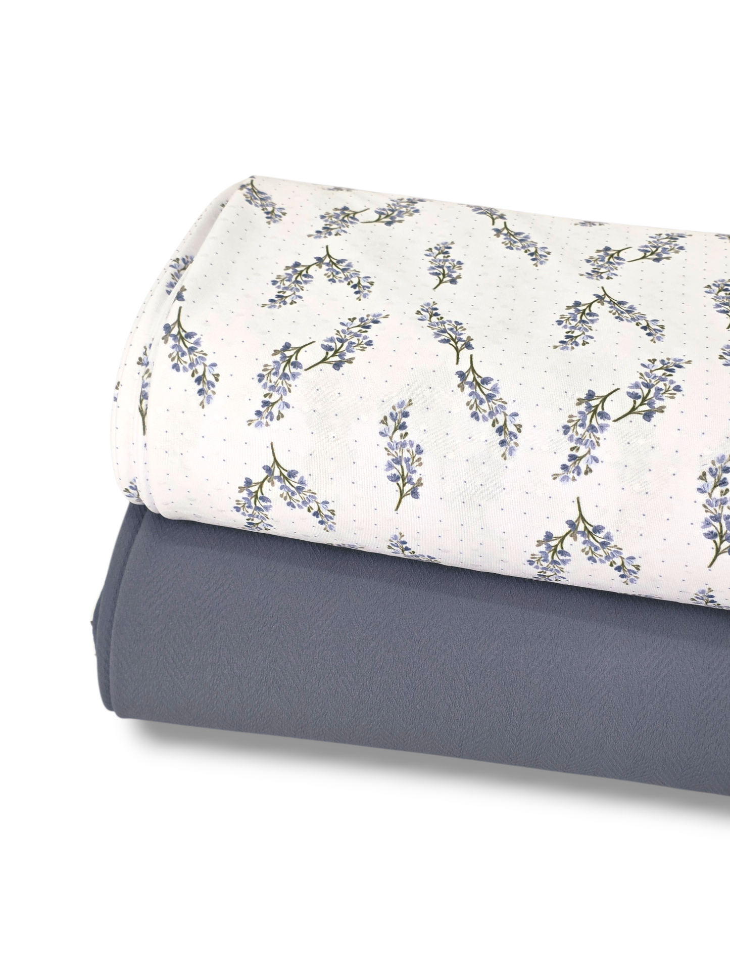 *Unique Design* Swiss Dot Knit Bluebell Pearl
