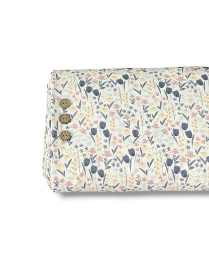 Swiss Dot Knit Dainty Watercolor White
