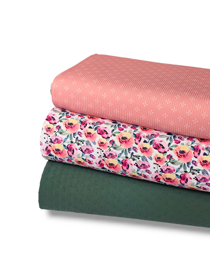 *Unique Design* Swiss Dot Knit Radiant Rose