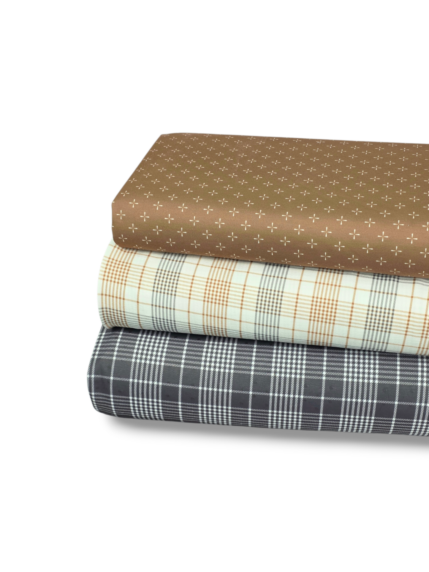 *Unique Design* Cloud Poly Modern Plaid White Small