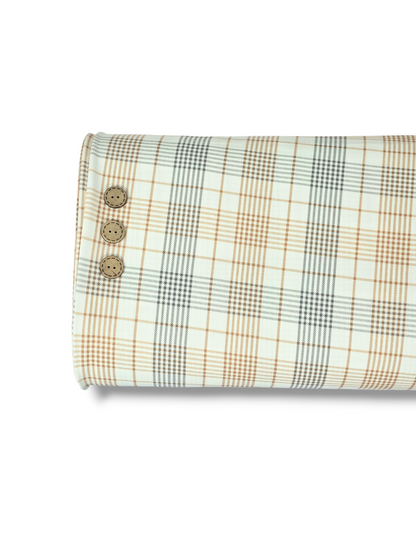 *Unique Design* Cloud Poly Modern Plaid White Small