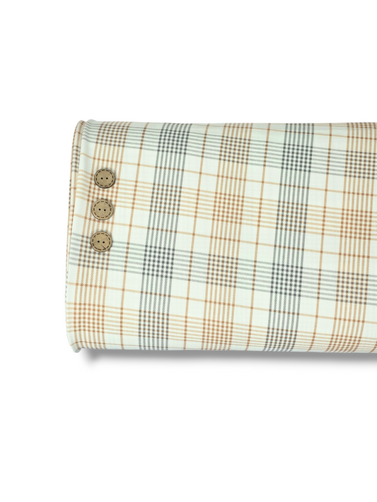 *Unique Design* Cloud Poly Modern Plaid White Small
