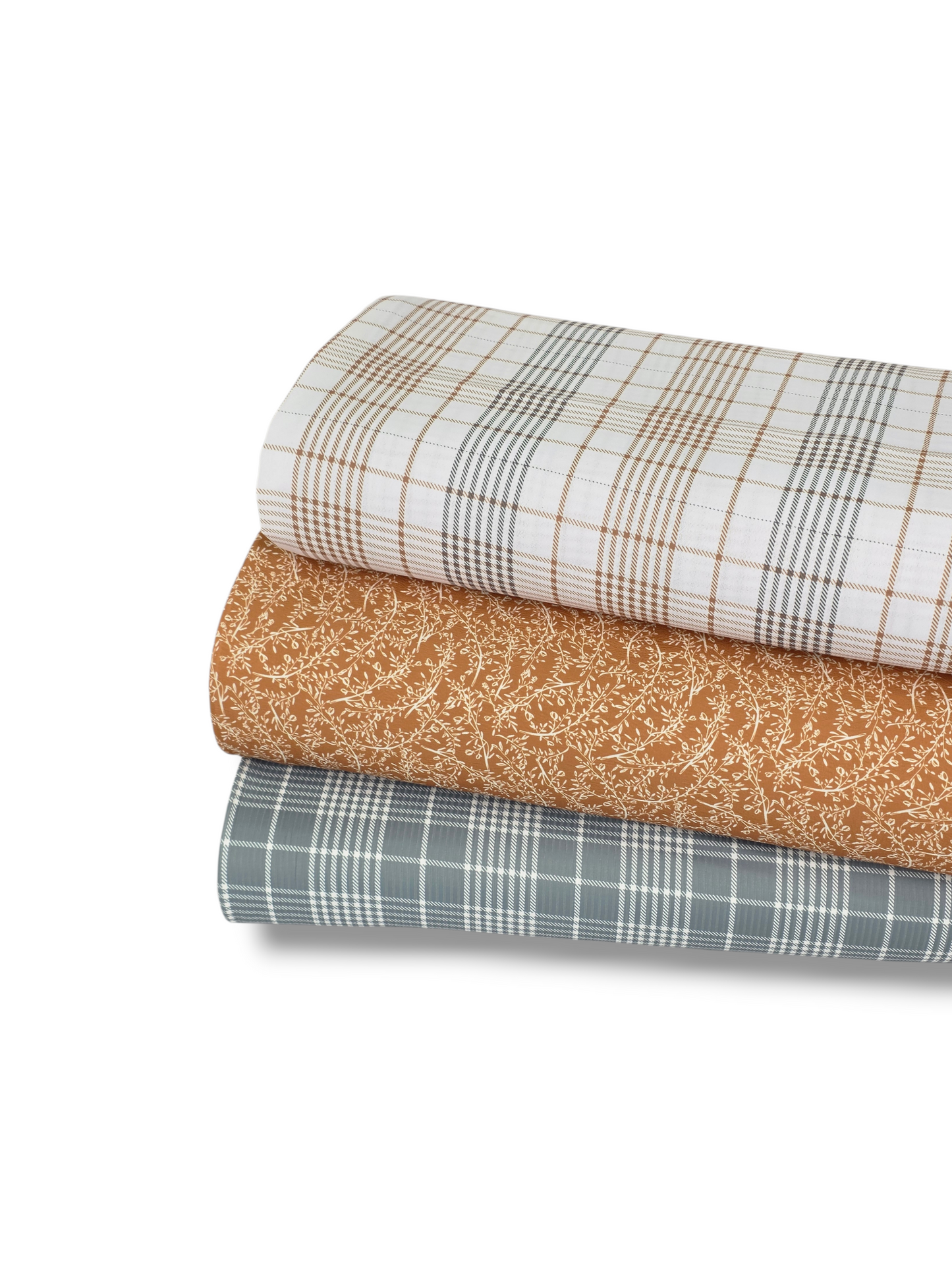 *Unique Design* Poly Breeze Modern Plaid White