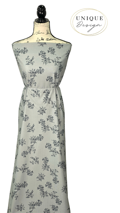 *Unique Design* Swiss Dot Knit Victoria Rose Sagebrush