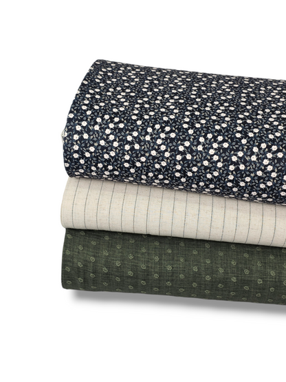 *Unique Design* Willow Ribbed Knit Petite Ivory Blooms
