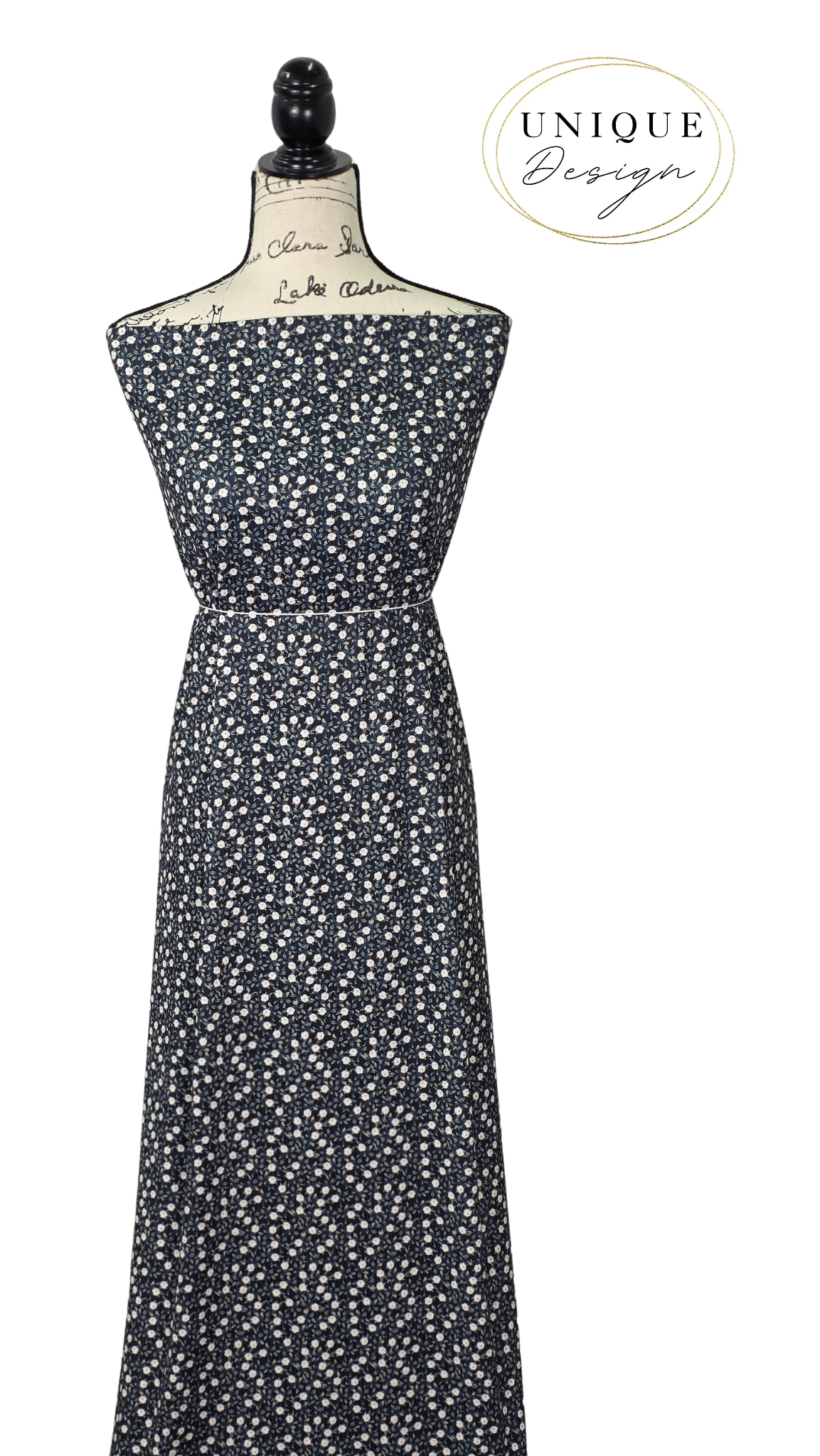 *Unique Design* Willow Ribbed Knit Petite Ivory Blooms